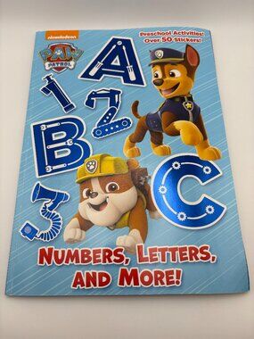 Children's Paw Patrol Preschool Activities Educational Workbook (SKU: 314MI)